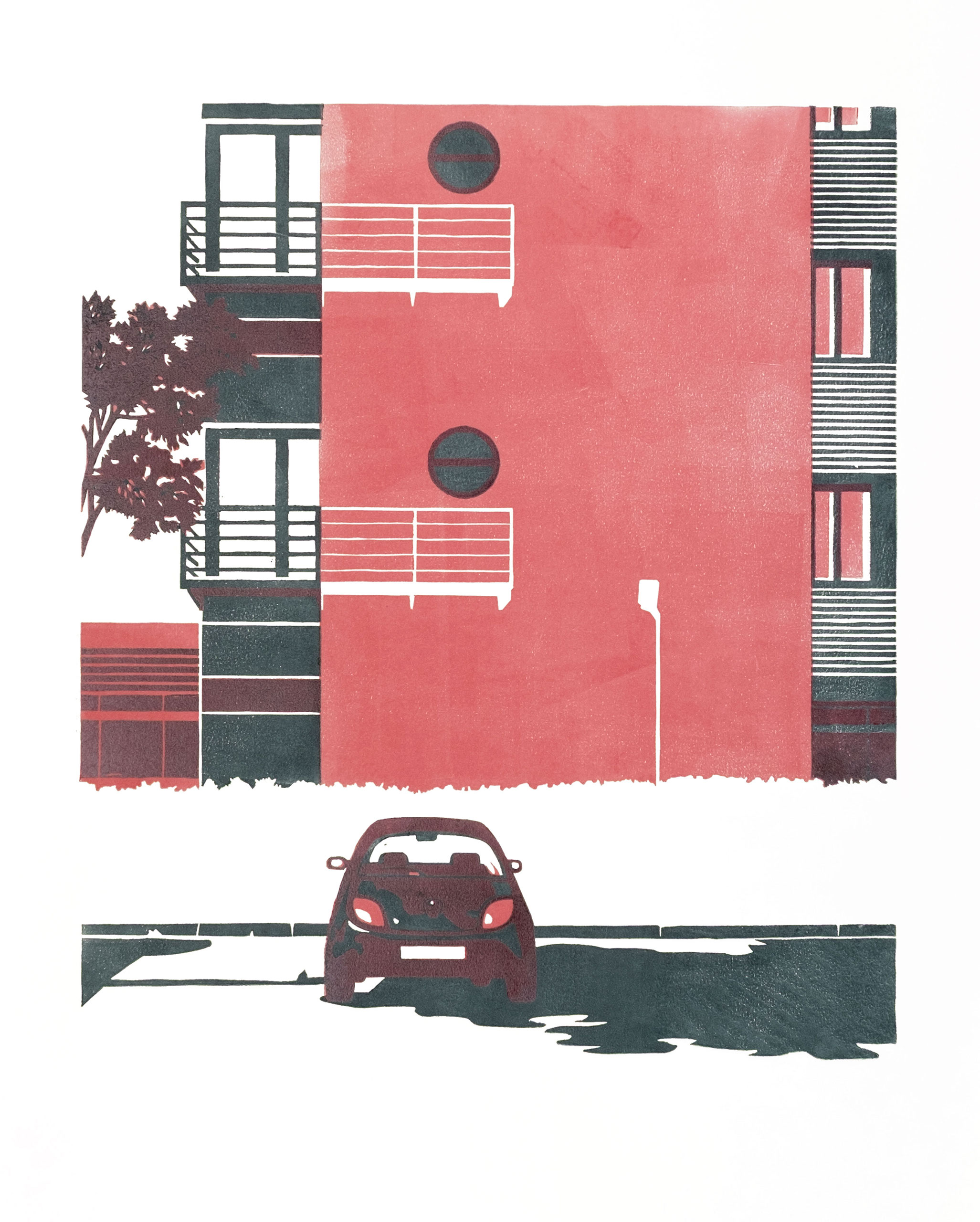 Holzschnitt Ka von Reinhard Blumenschein