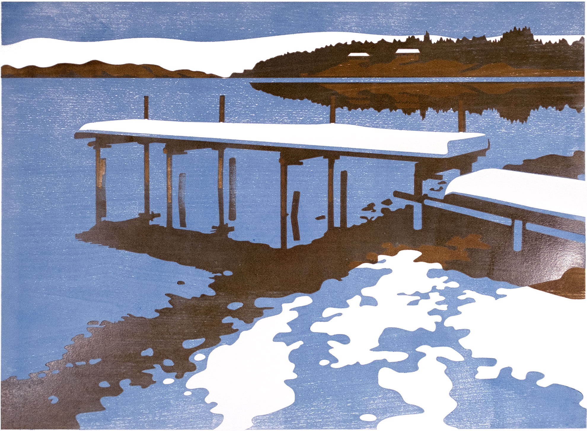 Walchensee – Holzschnitt