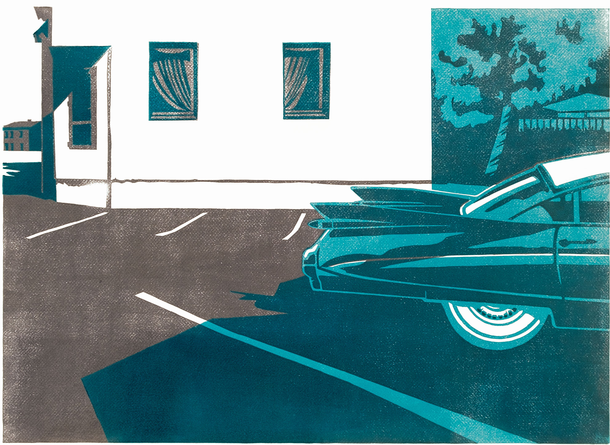 Murnauer Moos II – Holzschnitt