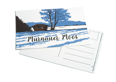 Postkarte Murnauer Moos von Reinhard Blumenschein
